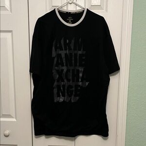 Armani Exchange Black Graphic Tee XXL
